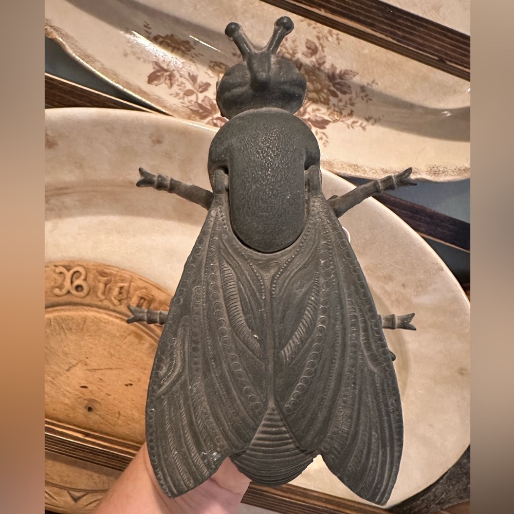 Vintage Italian Metal Large Fly Ashtray